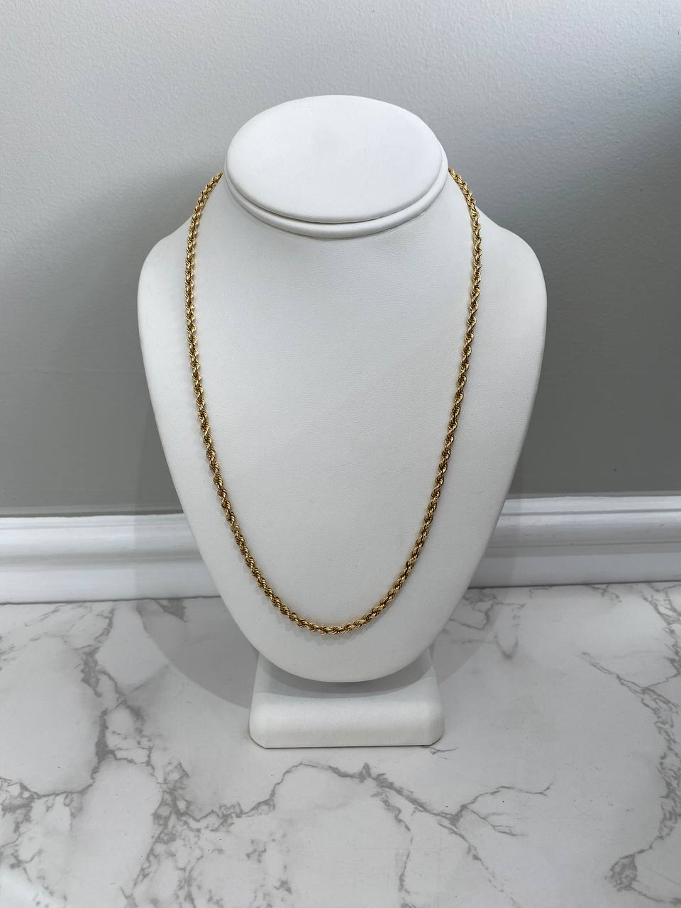 14K Rope Chain 3.3mm Necklace