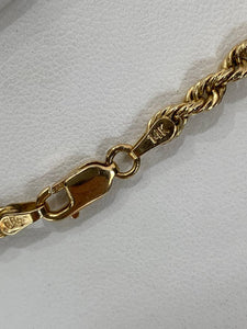 14K Rope Chain 3.3mm Necklace
